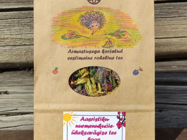 Aasristiku-nurmenukuõie-üheksavägise tee koos kibuvitsamarjadega 50g