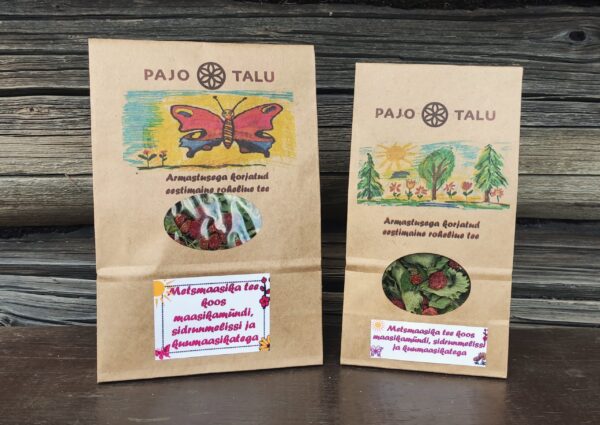 Metsmaasika tee koos maasikamündi, sidrunmelissi ja kuumaasikatega 30g ja 50g