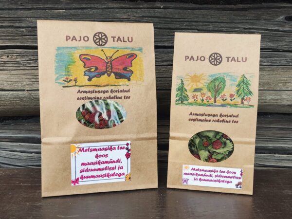 Metsmaasika tee koos maasikamündi, sidrunmelissi ja kuumaasikatega 30g ja 50g