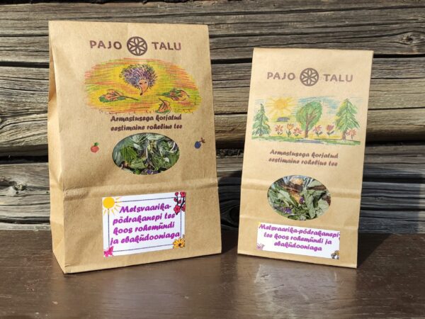 Metsvaarika-põdrakanepi tee koos rohemündi ja ebaküdooniaga 30 g ja 50 g