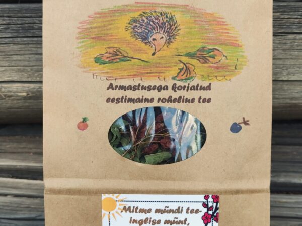 Mitme mündi tee-inglise münt, maroko münt ja hispaania münt koos kukerpuumarjadega 50 g Mitme mündi tee-inglise münt, maroko münt ja hispaania münt koos kukerpuumarjadega 50 g