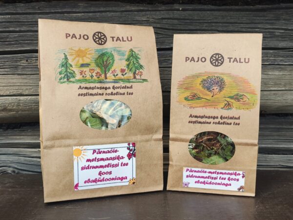 Pärnaõie-metsmaasika-sidrunmelissi tee koos ebaküdooniaga 30 g ja 50 g