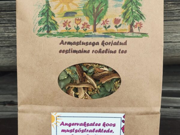 Angervaksatee koos mustsõstralehtede, õunmündi ja  ebaküdooniaviiludega 50 g Angervaksatee koos mustsõstralehtede, õunmündi ja ebaküdooniaviiludega 50 g