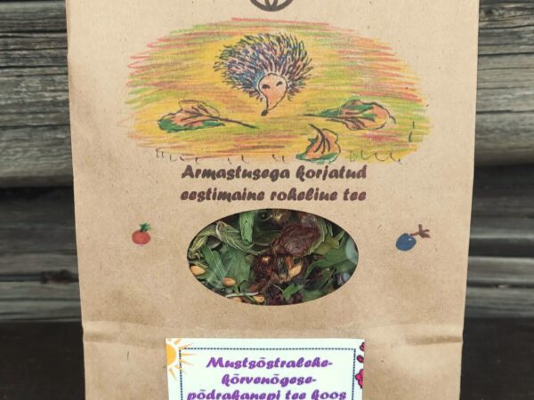 Mustsõstralehe-kõrvenõgese-põdrakanepi tee koos jaapani ravimündi ja kibuvitsamarjadega 50 g