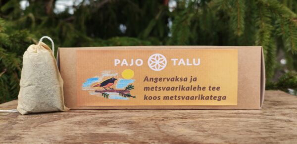 Angervaksa ja metsvaarikalehe tee koos metsvaarikatega