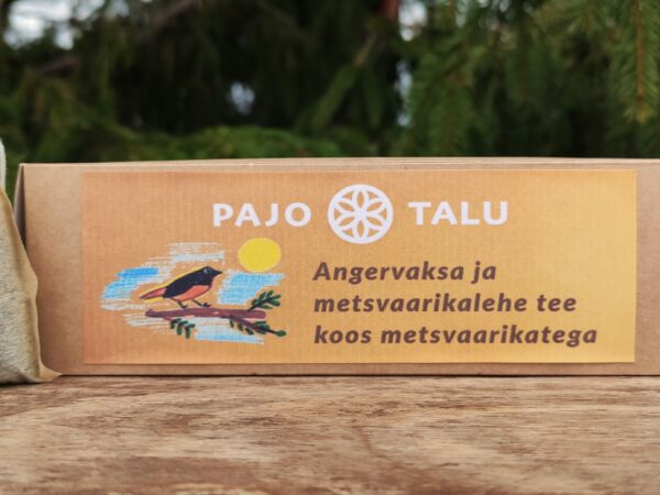 Angervaksa ja metsvaarikalehe tee koos metsvaarikatega