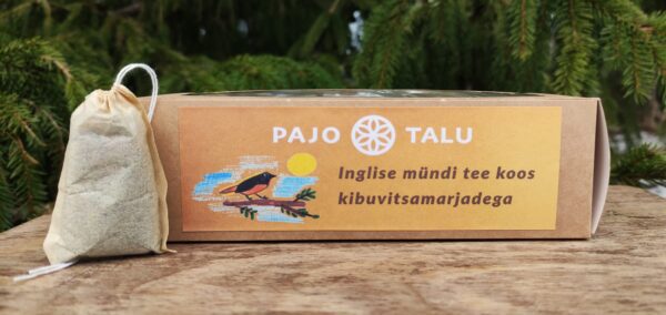 Inglise mündi tee koos kibuvitsamarjadega