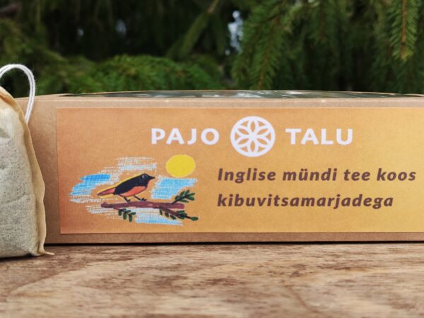 Inglise mündi tee koos kibuvitsamarjadega