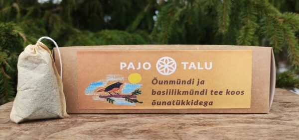 Õunmündi ja basiilikmündi tee koos õunatükkidega